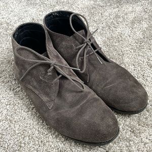 Franco Sarto Suede Chukka Boots | Size 9.5 | Charcoal Gray